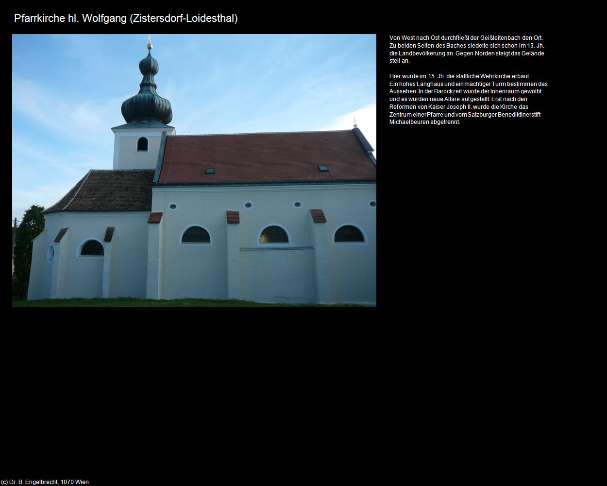 Pfk. hl. Wolfgang (Loidesthal) (Zistersdorf) in Kulturatlas-NIEDERÖSTERREICH
