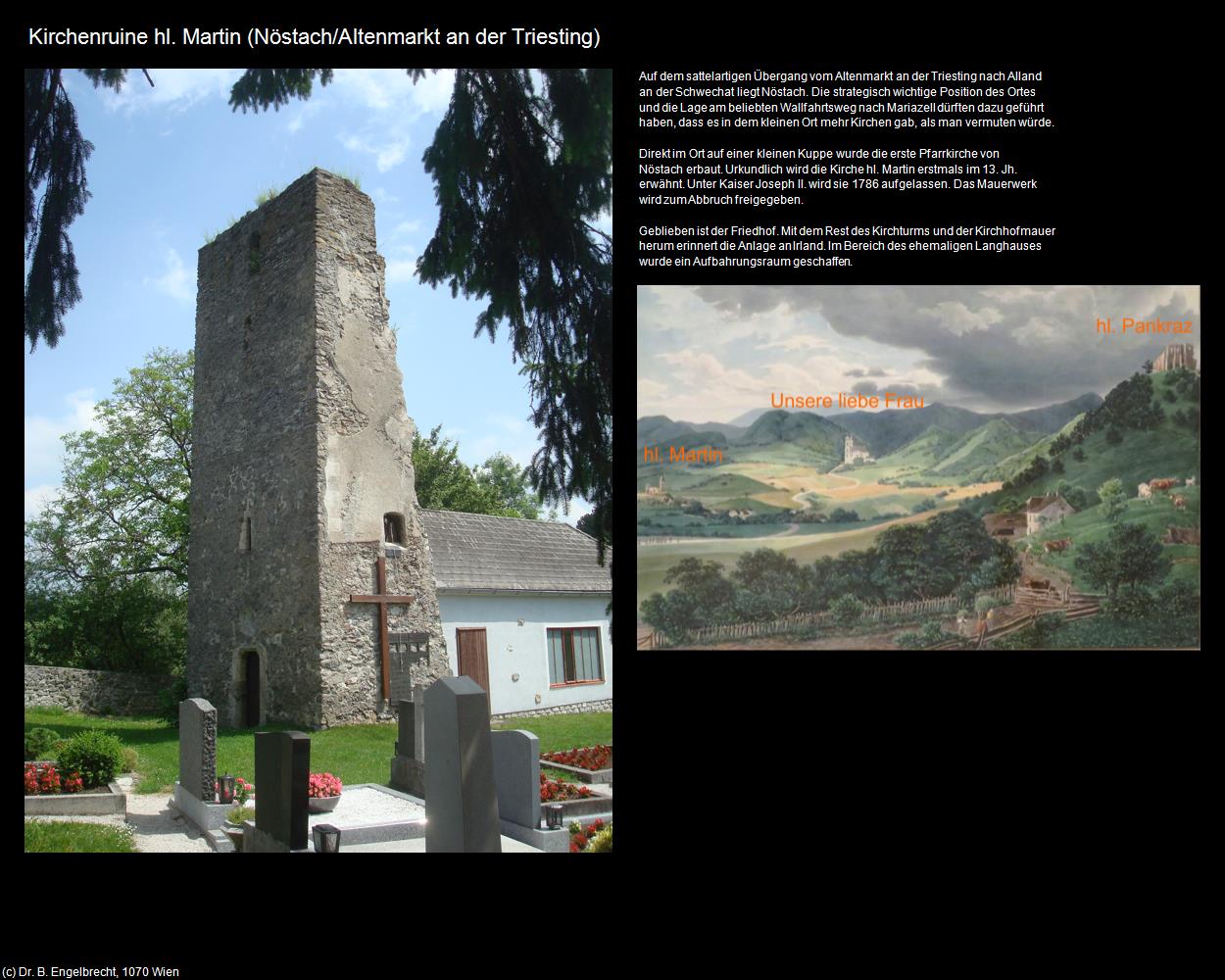 Kirchenruine hl. Martin  (Nöstach/Altenmarkt an der Triesting) in Kulturatlas-NIEDERÖSTERREICH