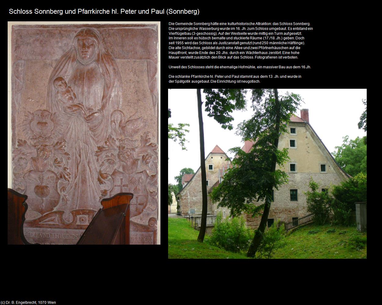 Schloss Sonnberg und Pfk. hl. Peter und Paul (Sonnberg) in Kulturatlas-NIEDERÖSTERREICH