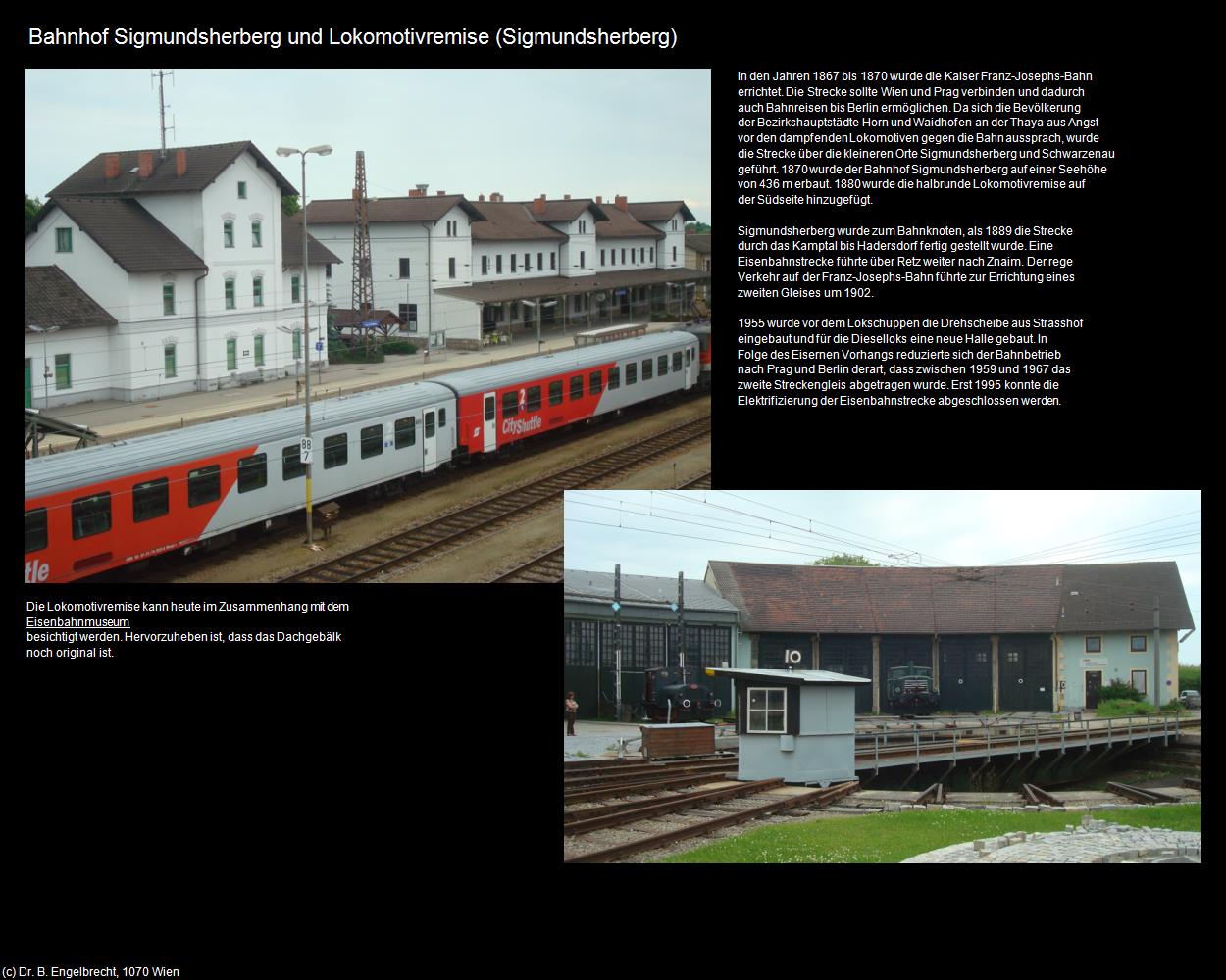 Bahnhof Sigmundsherberg und Lokomotivremise  (Sigmundsherberg) in Kulturatlas-NIEDERÖSTERREICH(c)B.Engelbrecht
