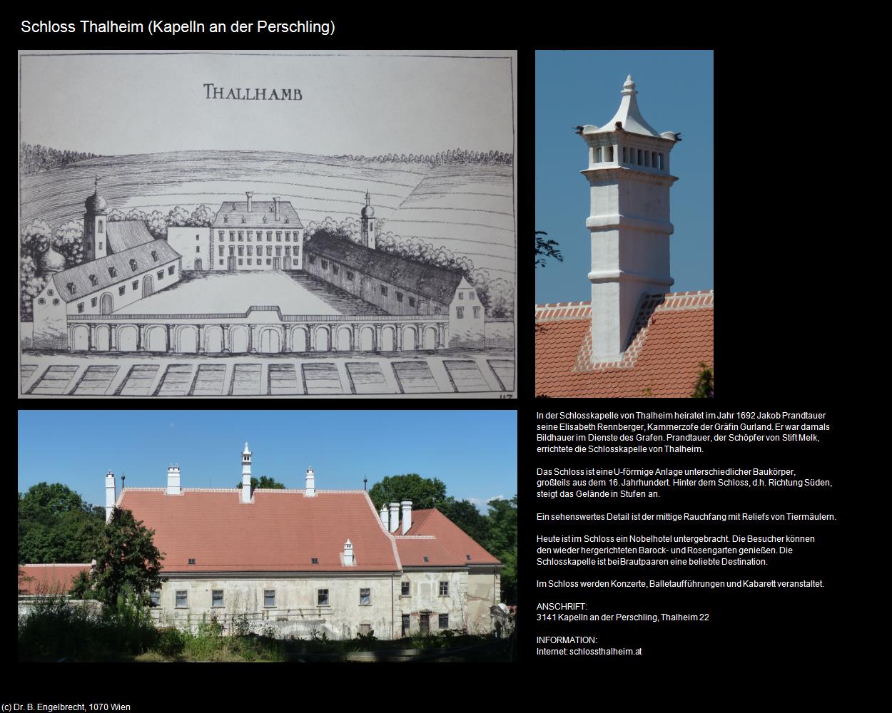 Schloss Thalheim  (Kapelln an der Perschling) in Kulturatlas-NIEDERÖSTERREICH