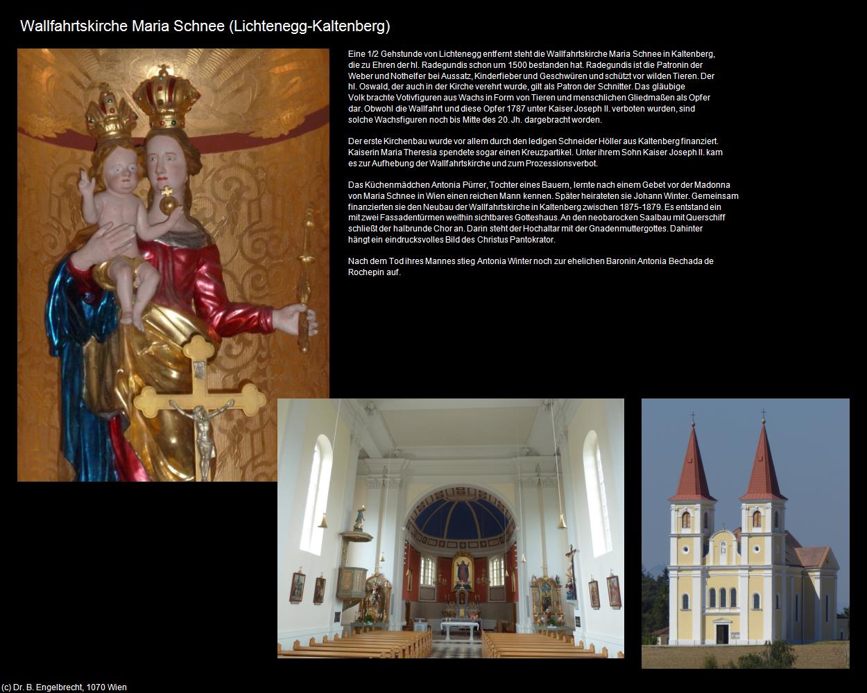 Wallfk. Maria Schnee (Kaltenberg) (Lichtenegg) in Kulturatlas-NIEDERÖSTERREICH