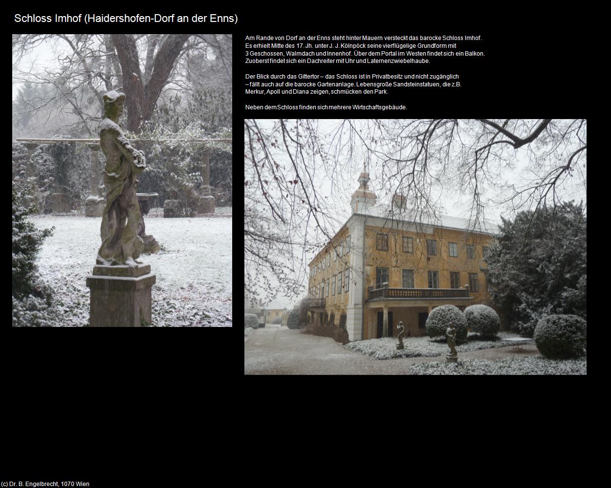 Schloss Imhof (Dorf an der Enns) (Haidershofen) in Kulturatlas-NIEDERÖSTERREICH