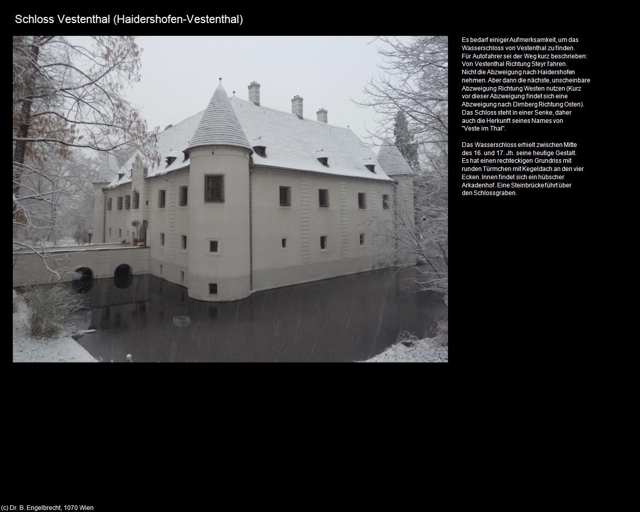 Schloss Vestenthal (Vestenthal) (Haidershofen) in Kulturatlas-NIEDERÖSTERREICH