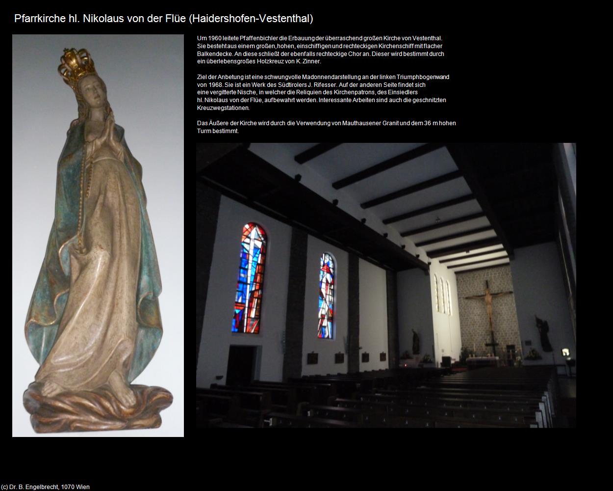 Pfk. hl. Nikolaus von der Flüe (Vestenthal) (Haidershofen) in Kulturatlas-NIEDERÖSTERREICH
