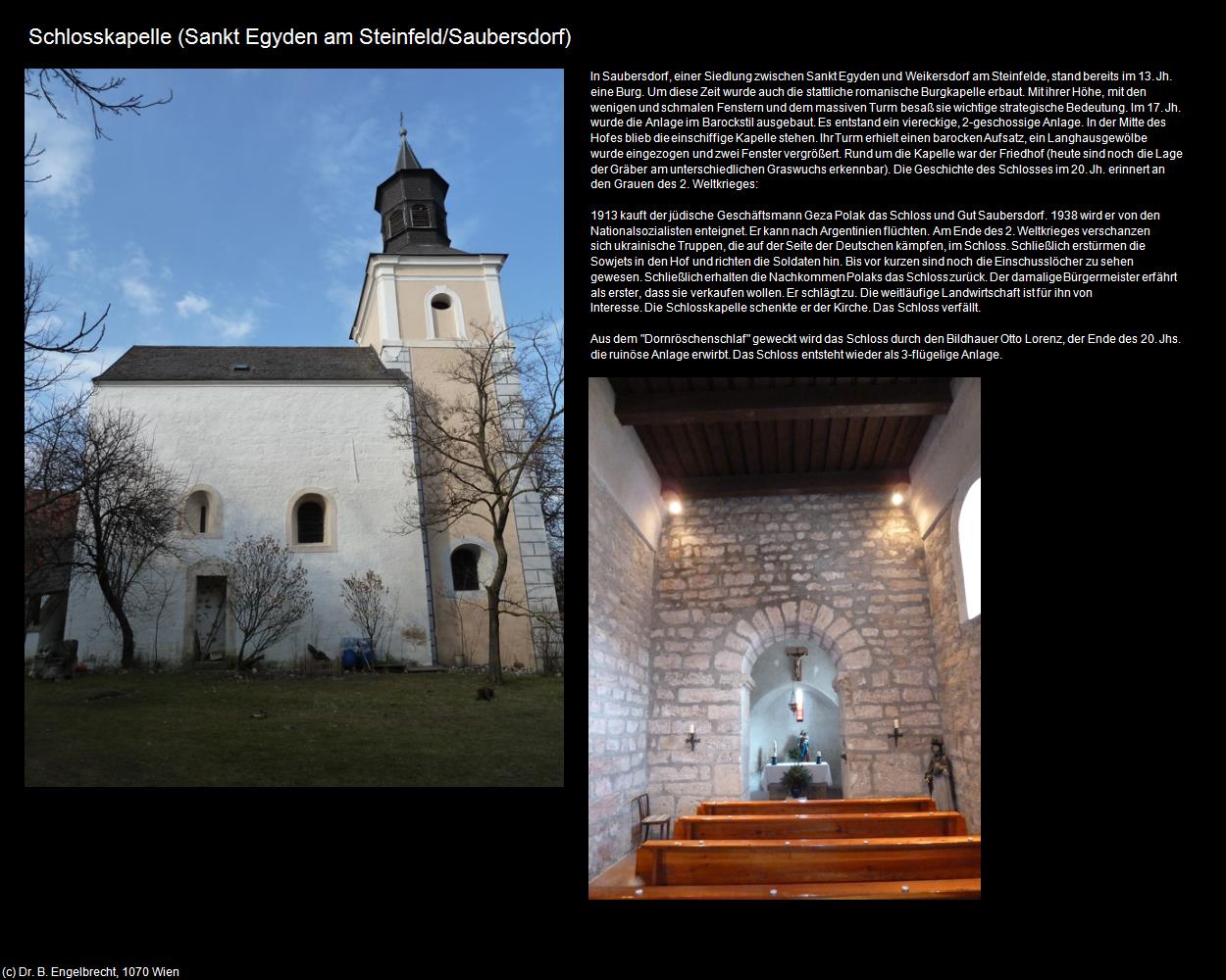 Schlosskapelle (Saubersdorf) (Sankt Egyden am Steinfeld) in Kulturatlas-NIEDERÖSTERREICH