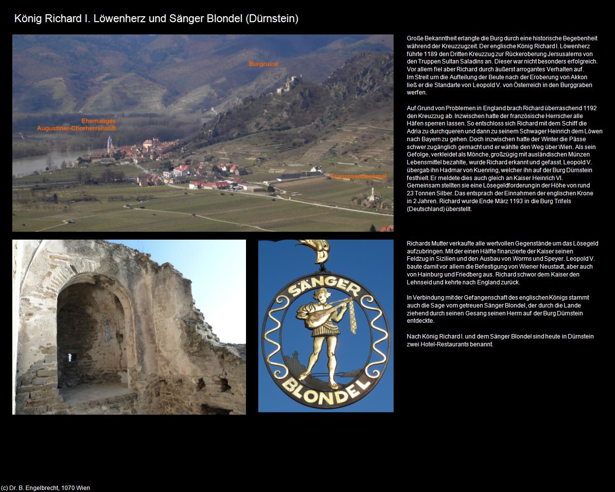 König Richard I. Löwenherz (Dürnstein) in Kulturatlas-NIEDERÖSTERREICH