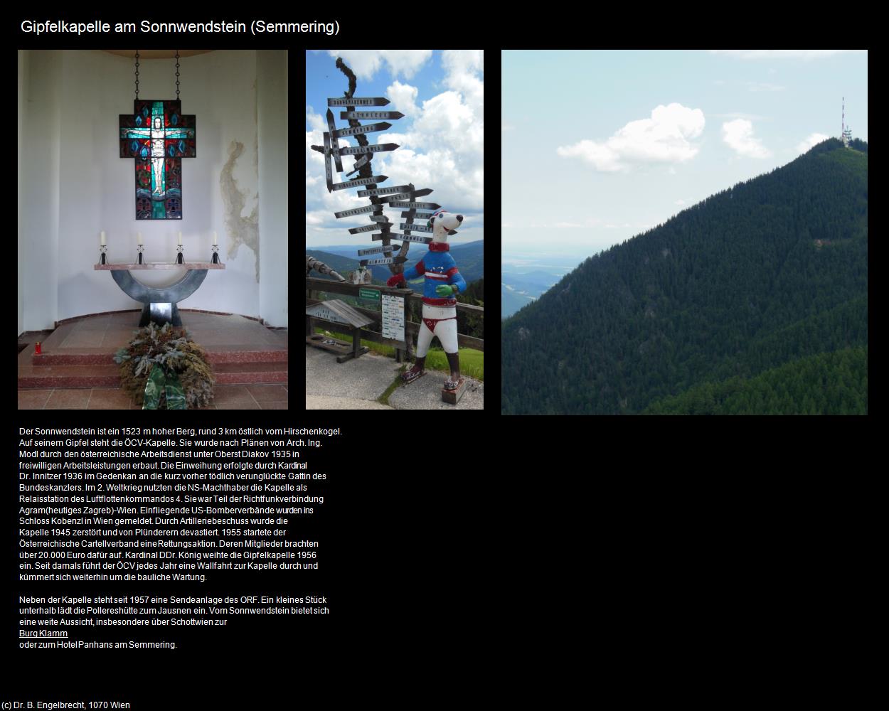 Gipfelkapelle am Sonnwendstein   (Semmering) in Kulturatlas-NIEDERÖSTERREICH(c)B.Engelbrecht