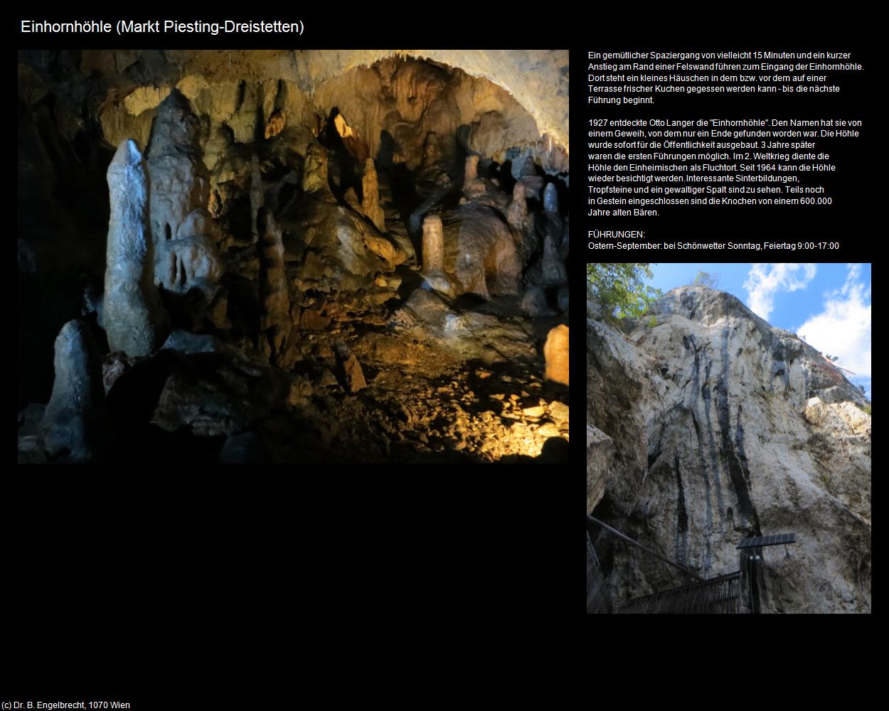 Einhornhöhle (Dreistetten bei Markt Piesting) in Kulturatlas-NIEDERÖSTERREICH