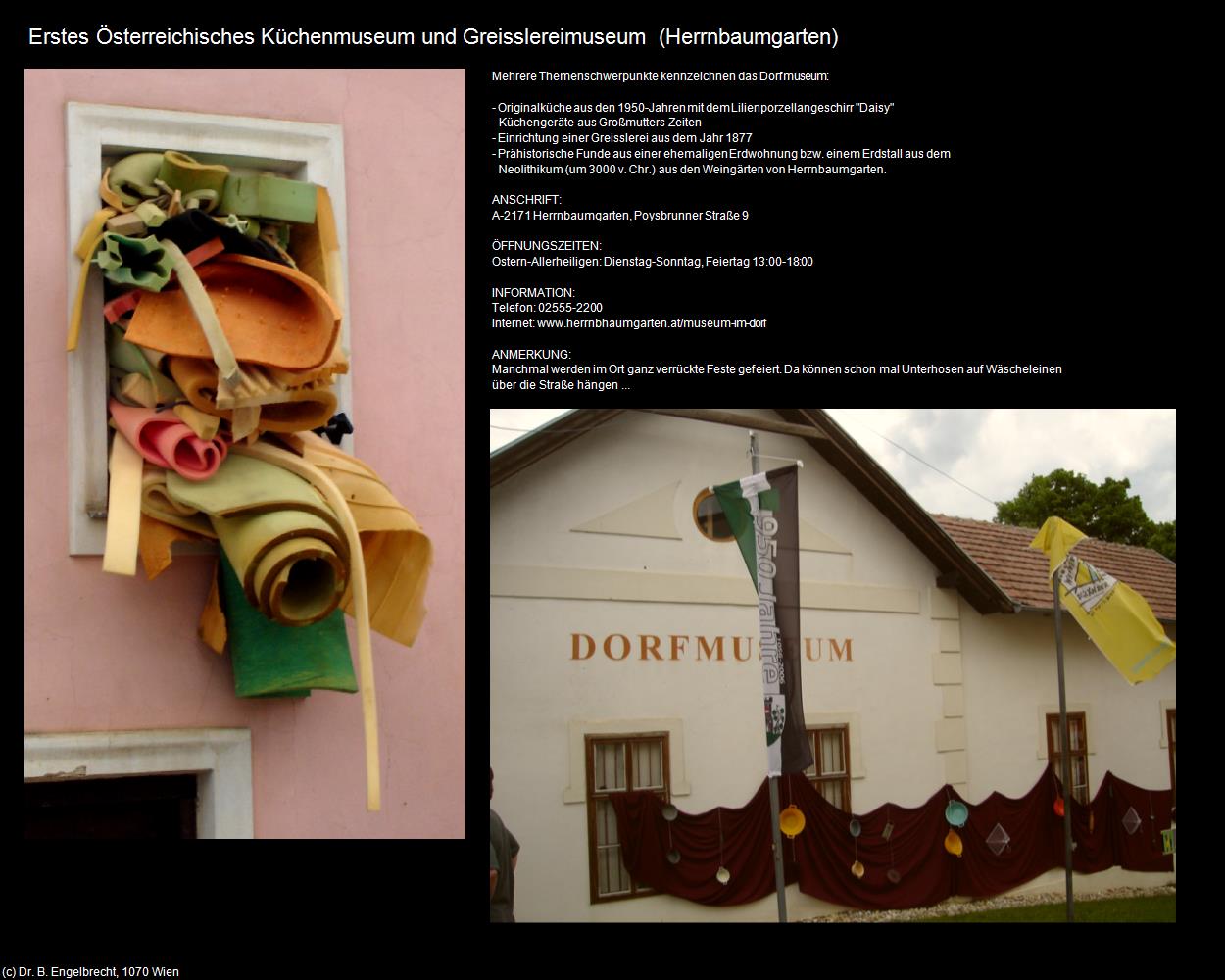 Erstes Österr. Küchenmuseum  (Herrnbaumgarten) in Kulturatlas-NIEDERÖSTERREICH