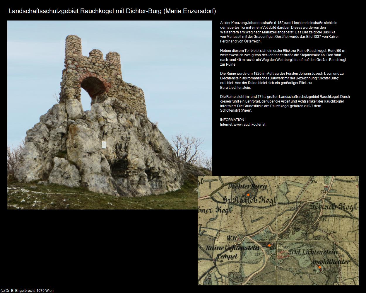Landschaftsschutzgebiet Rauchkogel mit Dichter-Burg  (Maria Enzersdorf) in Kulturatlas-NIEDERÖSTERREICH(c)B.Engelbrecht