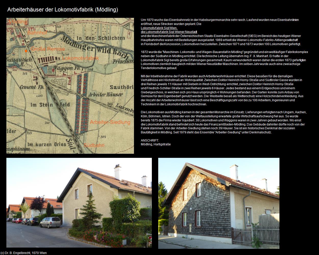 Arbeiterhäuser der Lokomotivfabrik  (Mödling) in Kulturatlas-NIEDERÖSTERREICH(c)B.Engelbrecht