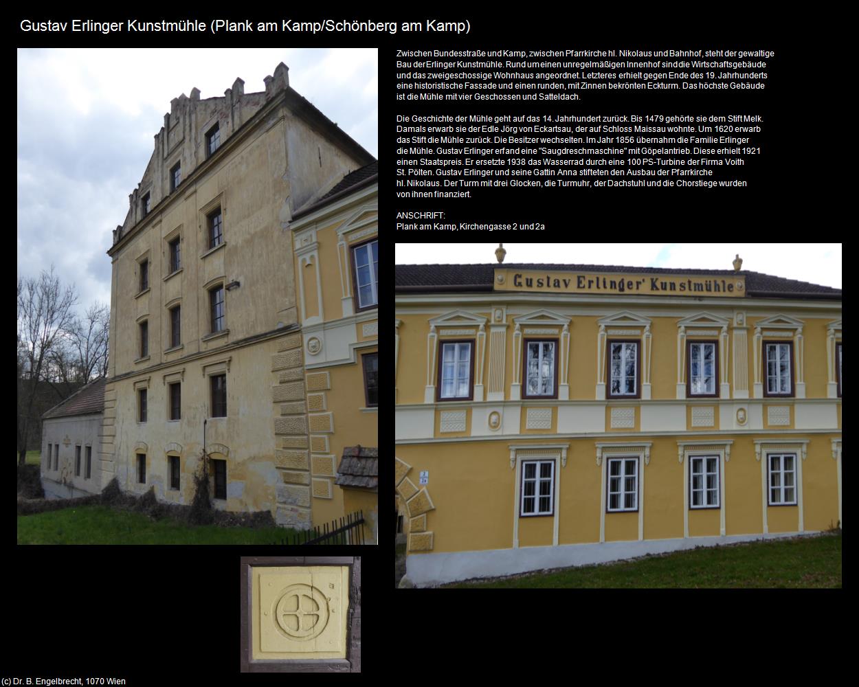 Gustav Erlinger Kunstmühle (Plank am Kamp/Schönberg am Kamp) in Kulturatlas-NIEDERÖSTERREICH