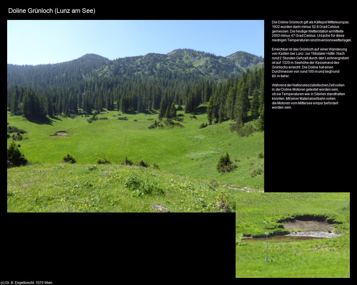 Doline Grünloch (Lunz am See) in Kulturatlas-NIEDERÖSTERREICH