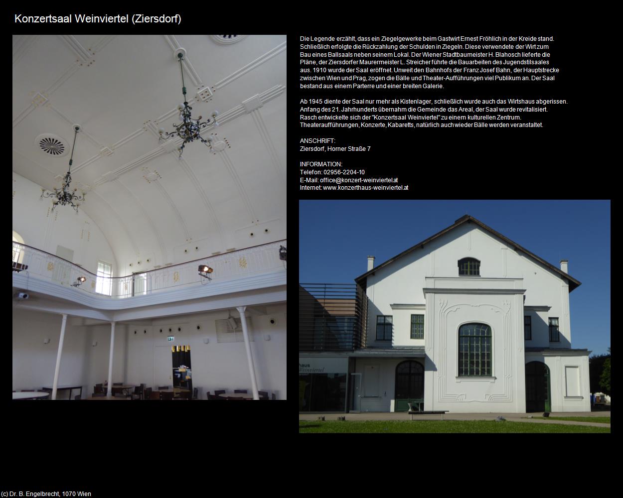 Konzertsaal Weinviertel  (Ziersdorf) in Kulturatlas-NIEDERÖSTERREICH