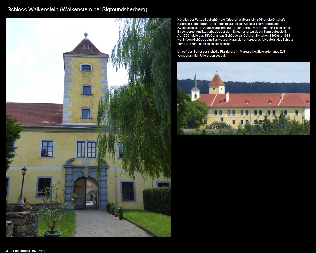 Schloss Walkenstein  (Walkenstein bei Sigmundsherberg) in Kulturatlas-NIEDERÖSTERREICH