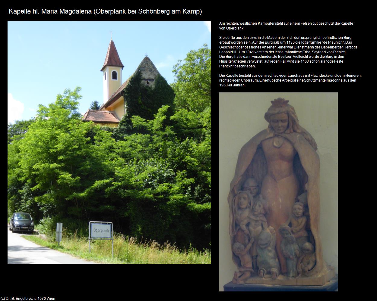 Kapelle hl. Maria Magdalena (Oberplank) (Plank am Kamp/Schönberg am Kamp) in Kulturatlas-NIEDERÖSTERREICH