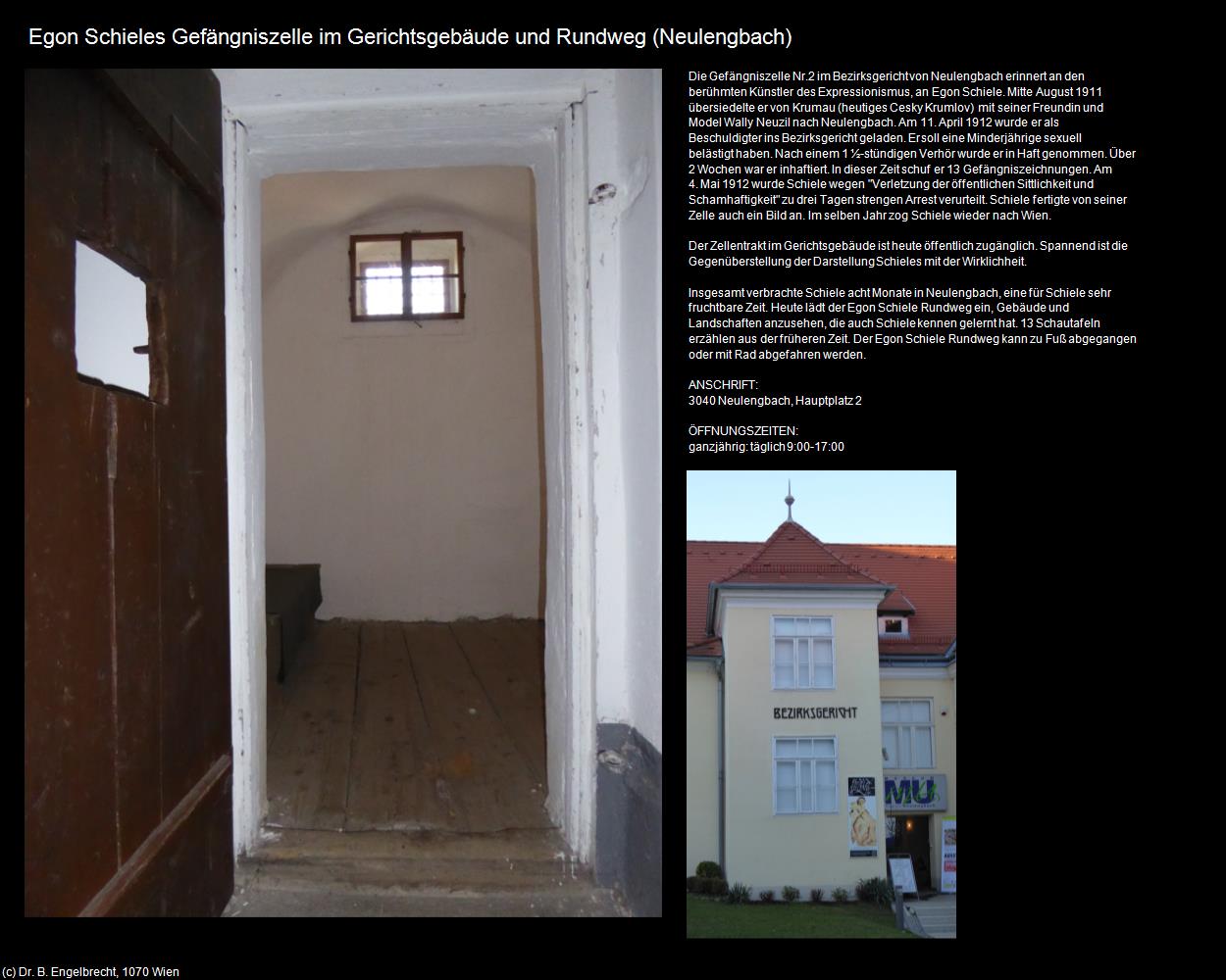 Egon Schiele Gefängniszelle und Rundweg (Neulengbach) in Kulturatlas-NIEDERÖSTERREICH