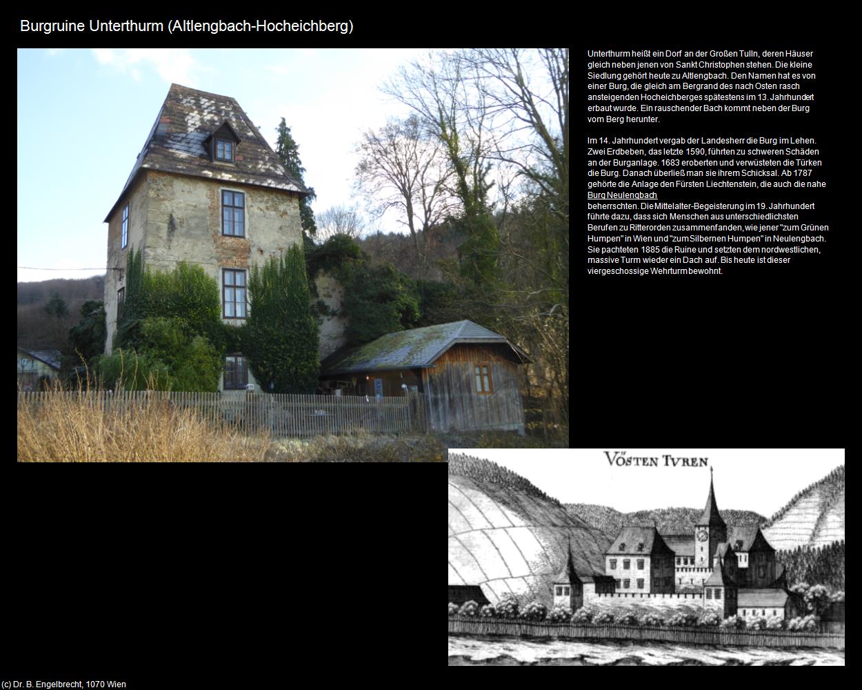 Burgruine Unterthurm (Hocheichberg) (Altlengbach) in Kulturatlas-NIEDERÖSTERREICH(c)B.Engelbrecht
