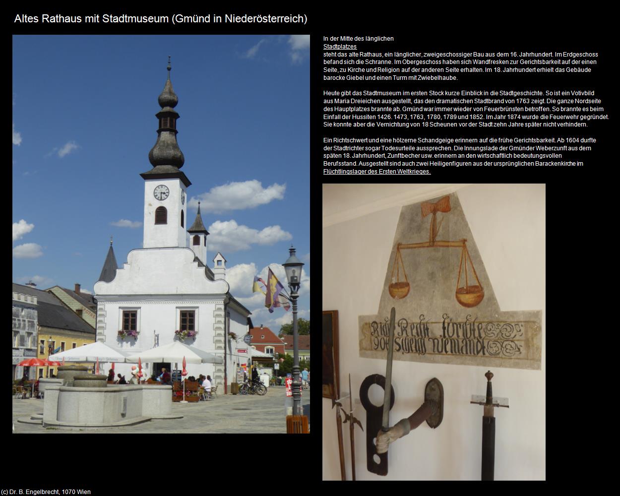 Altes Rathaus mit Stadtmuseum (Gmünd in Niederösterreich) in Kulturatlas-NIEDERÖSTERREICH(c)B.Engelbrecht