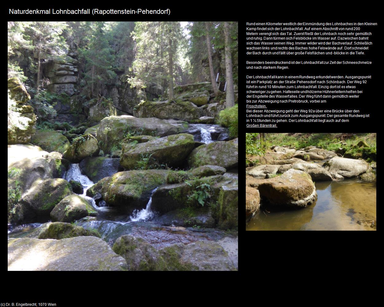 Naturdenkmal Lohnbachfall (Pehendorf) (Rappottenstein) in Kulturatlas-NIEDERÖSTERREICH(c)B.Engelbrecht