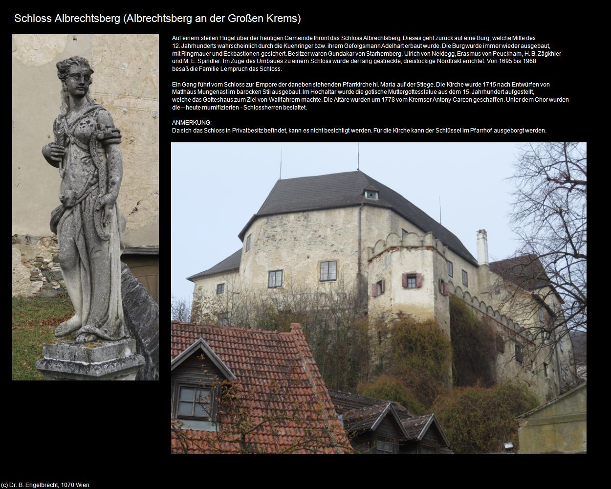 Schloss Albrechtsberg (Albrechtsberg an der Großen Krems) in Kulturatlas-NIEDERÖSTERREICH