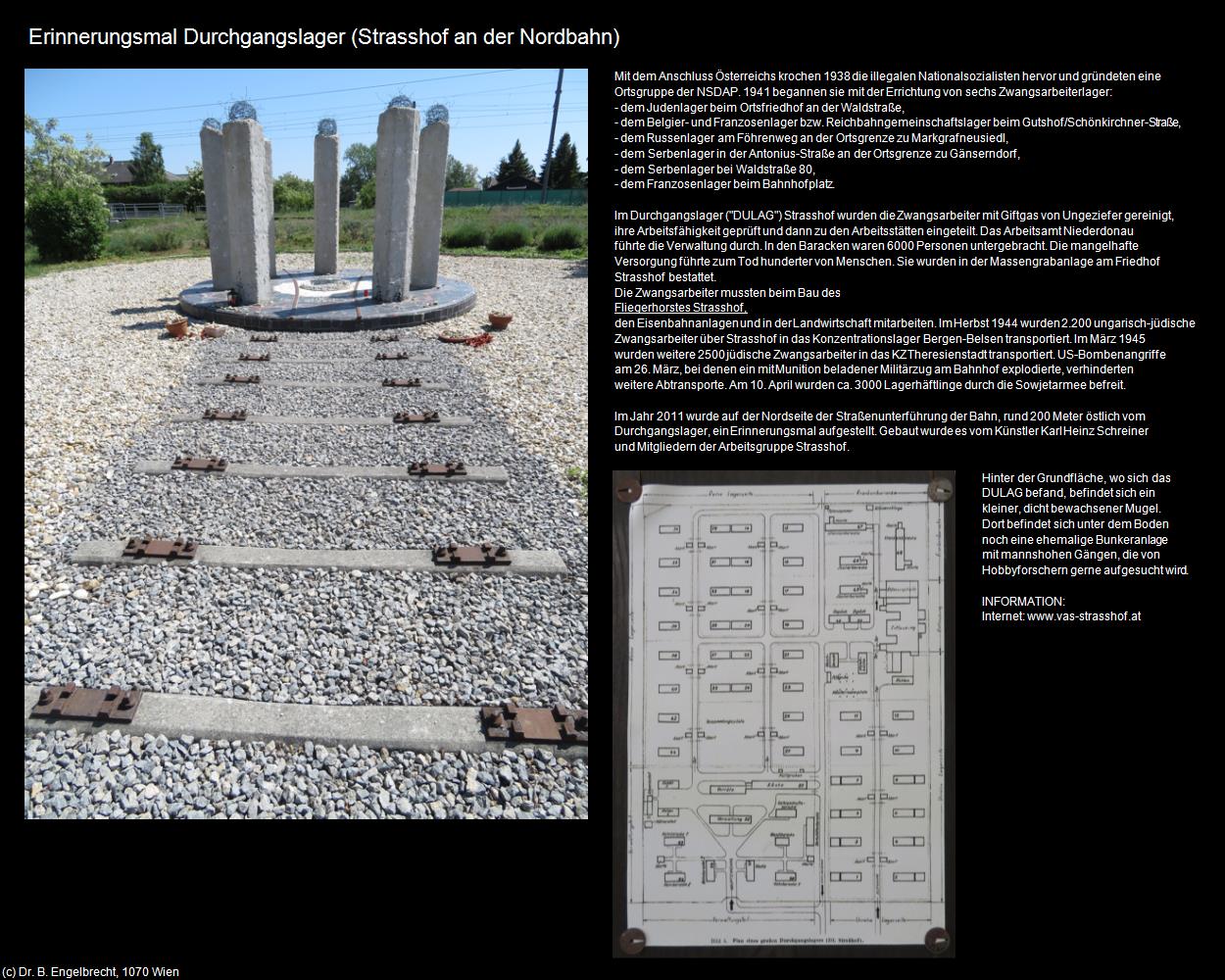 Erinnerungsmal Durchgangslager Strasshof (Strasshof an der Nordbahn) in Kulturatlas-NIEDERÖSTERREICH(c)B.Engelbrecht
