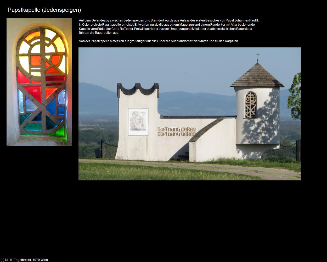 Papstkapelle (Jedenspeigen) in Kulturatlas-NIEDERÖSTERREICH