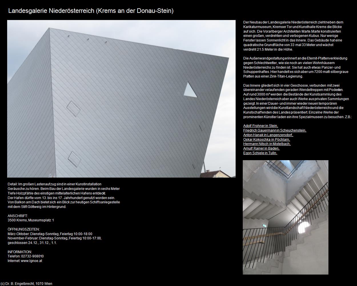 Landesgalerie Niederösterreich (Stein) (Krems an der Donau) in Kulturatlas-NIEDERÖSTERREICH(c)B.Engelbrecht