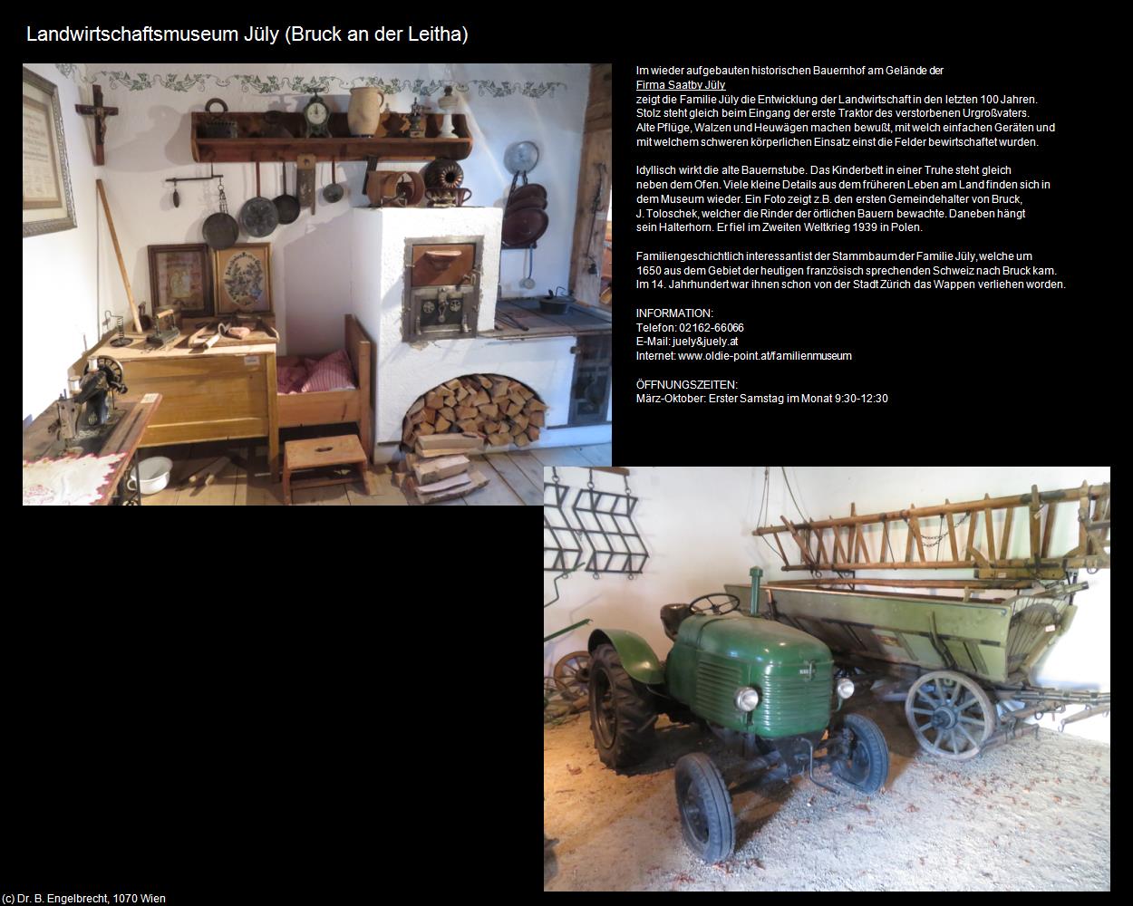 Landwirtschaftsmuseum Jüly              (Bruck an der Leitha) in Kulturatlas-NIEDERÖSTERREICH(c)B.Engelbrecht