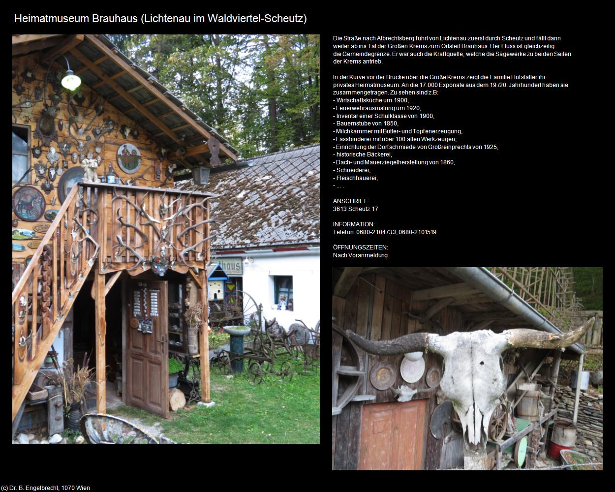 Heimatmuseum Brauhaus (Scheutz) (Lichtenau im Waldviertel) in Kulturatlas-NIEDERÖSTERREICH