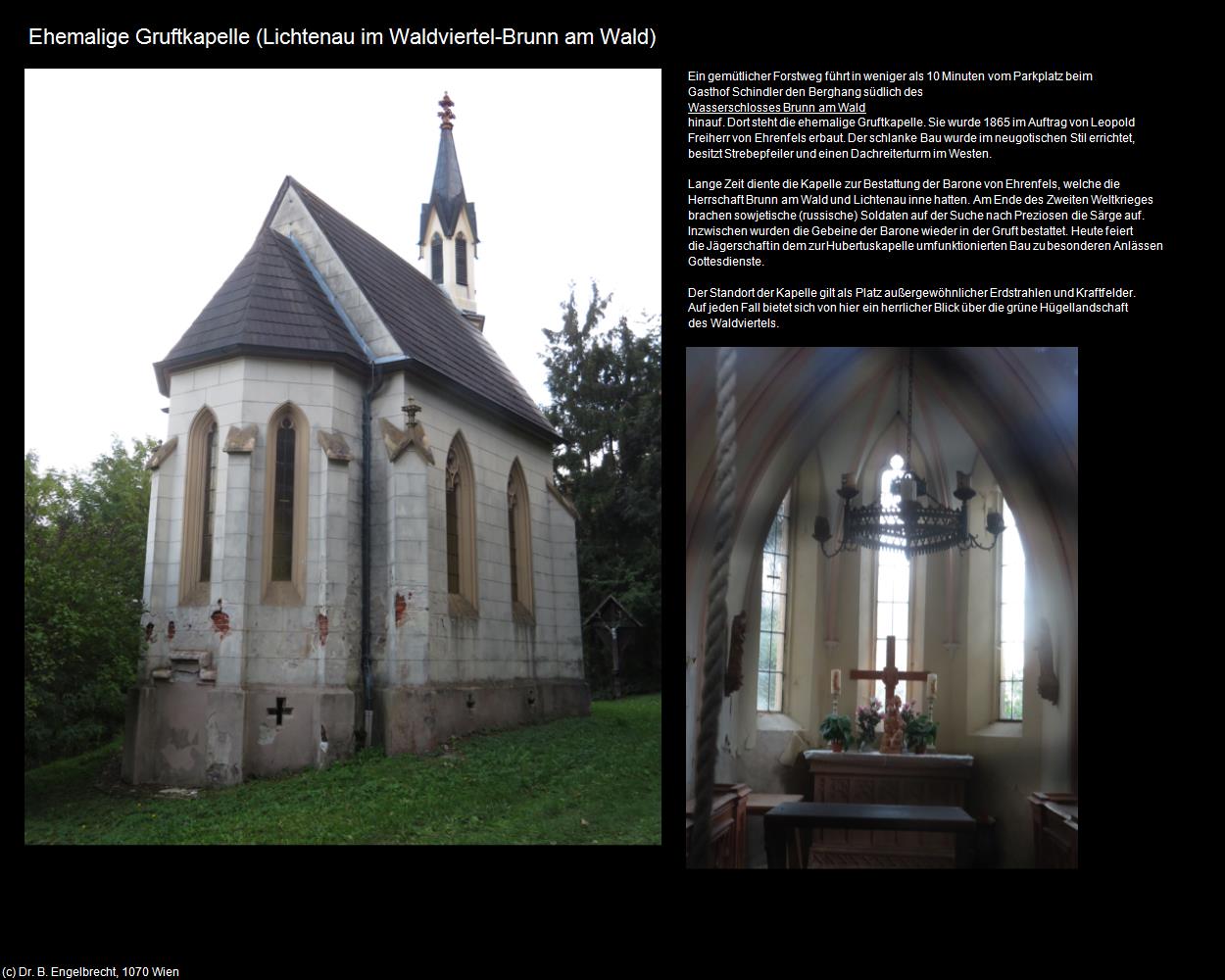 Ehem. Gruftkapelle (Brunn am Wald) (Lichtenau im Waldviertel) in Kulturatlas-NIEDERÖSTERREICH(c)B.Engelbrecht