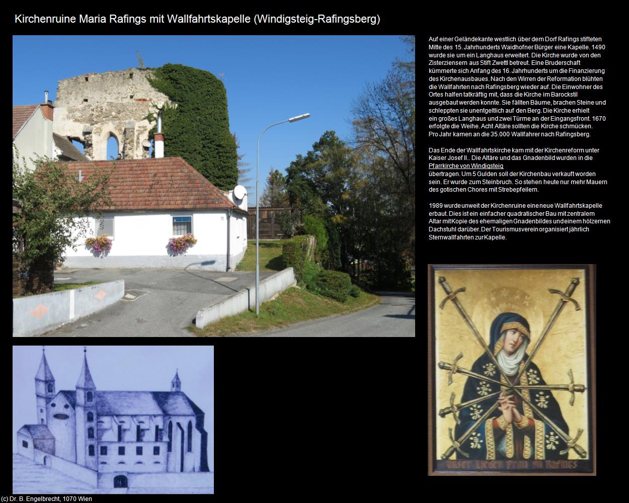 Kirchenruine Maria Rafings mit Wallfahrtskapelle (Rafingsberg) (Windigsteig) in Kulturatlas-NIEDERÖSTERREICH(c)B.Engelbrecht