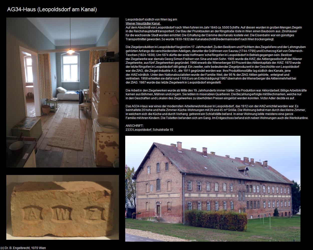 AG34-Haus  (Leopoldsdorf am Kanal) in Kulturatlas-NIEDERÖSTERREICH(c)B.Engelbrecht