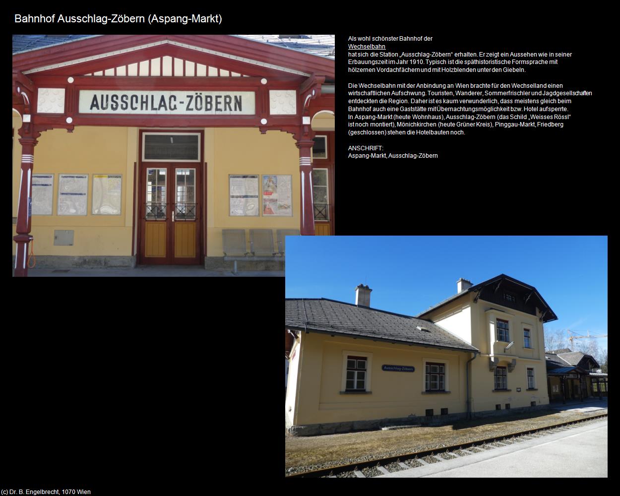 Bahnhof Ausschlag-Zöbern (Aspang-Markt) in Kulturatlas-NIEDERÖSTERREICH(c)B.Engelbrecht