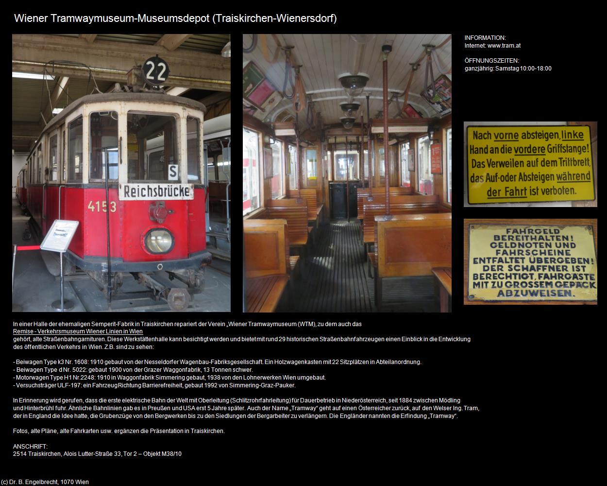 Wiener Tramwaymuseum-Museumsdepot (Wienersdorf) (Traiskirchen) in Kulturatlas-NIEDERÖSTERREICH(c)B.Engelbrecht