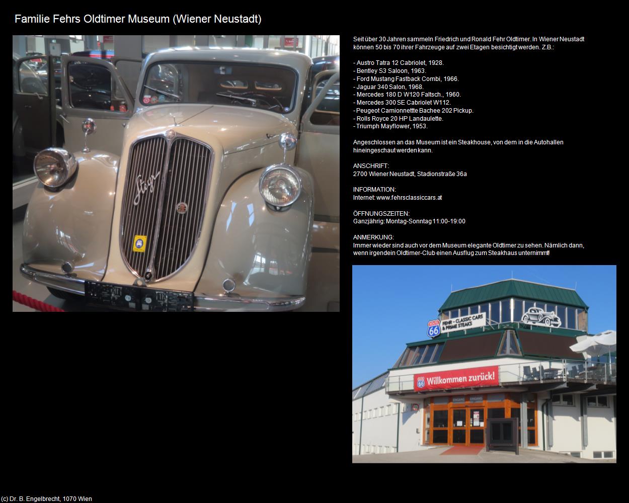 Familie Fehrs Oldtimer Museum (Wiener Neustadt) in Kulturatlas-NIEDERÖSTERREICH