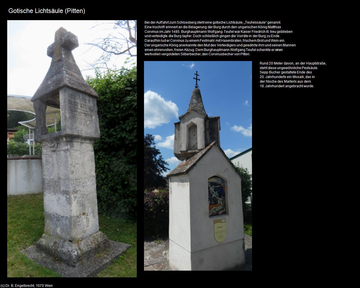 Gotische Lichtsäule (Pitten)  (Pitten) in Kulturatlas-NIEDERÖSTERREICH