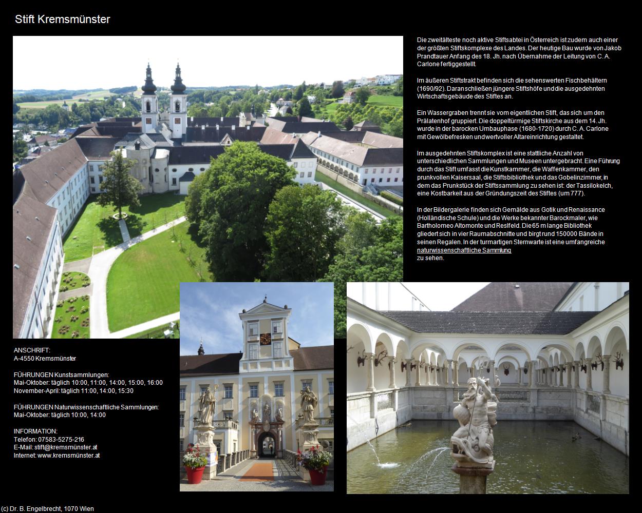 Stift Kremsmünster (Kremsmünster) in Kulturatlas-OBERÖSTERREICH(c)B.Engelbrecht