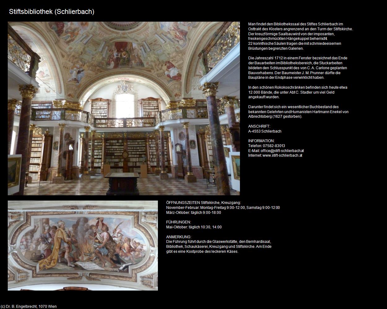 Stiftsbibliothek (Schlierbach) in Kulturatlas-OBERÖSTERREICH