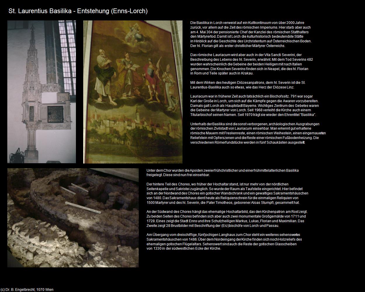 Basilika hl. Laurentius-Entstehung (Lorch) (Enns) in Kulturatlas-OBERÖSTERREICH
