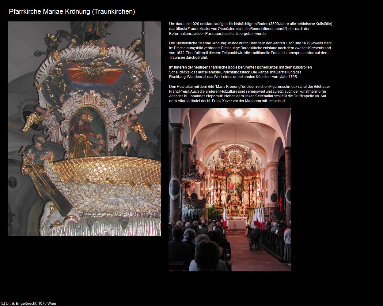 Pfk. Mariae Krönung (Traunkirchen) in Kulturatlas-OBERÖSTERREICH