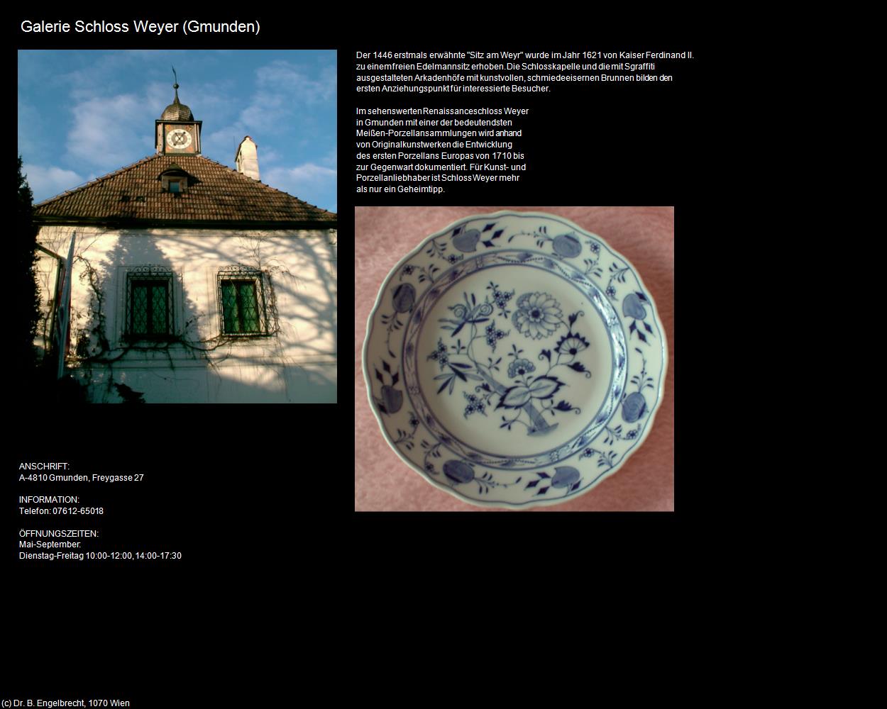 Galerie Schloss Weyer (Gmunden) in Kulturatlas-OBERÖSTERREICH