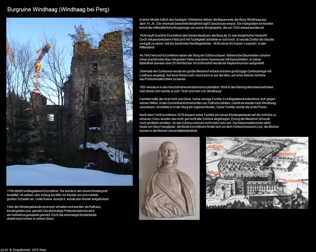 Burgruine Windhaag (Windhaag bei Perg) in Kulturatlas-OBERÖSTERREICH