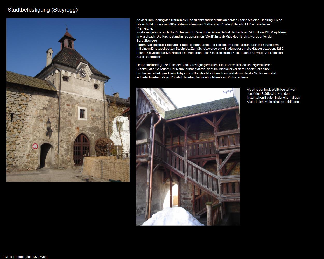 Stadtbefestigung und Seilertor (Steyregg) in Kulturatlas-OBERÖSTERREICH(c)B.Engelbrecht