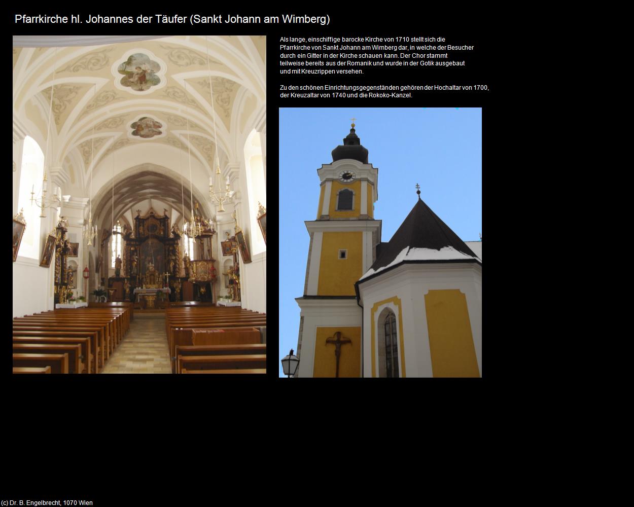 Pfk. hl. Johannes der Täufer (Sankt Johann am Wimberg) in Kulturatlas-OBERÖSTERREICH