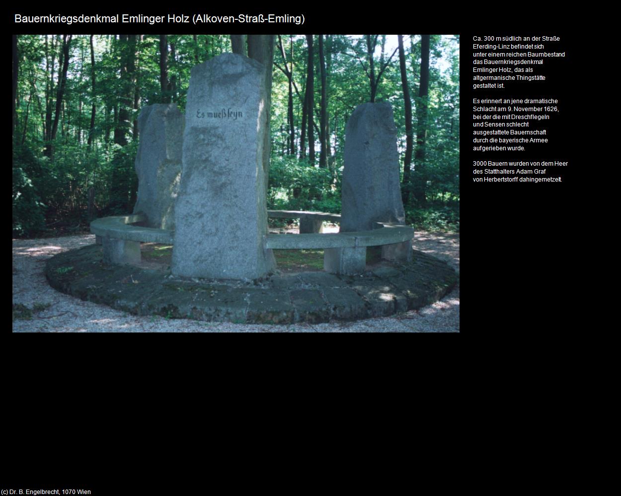 Bauernkriegsdenkmal Emlinger Holz (Alkhoven) in Kulturatlas-OBERÖSTERREICH