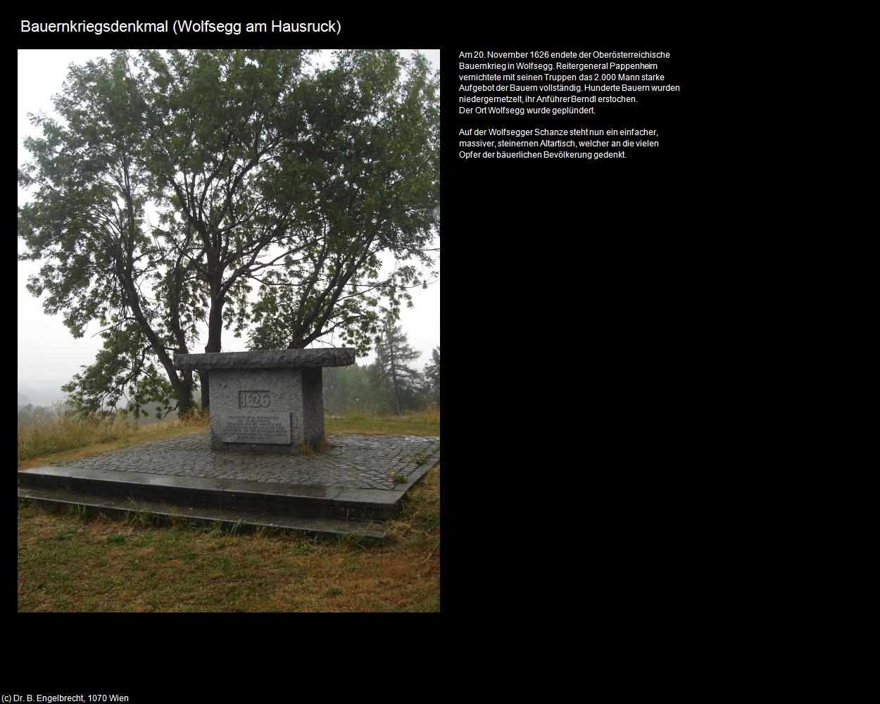 Bauernkriegsdenkmal (Wolfsegg am Hausruck) in Kulturatlas-OBERÖSTERREICH