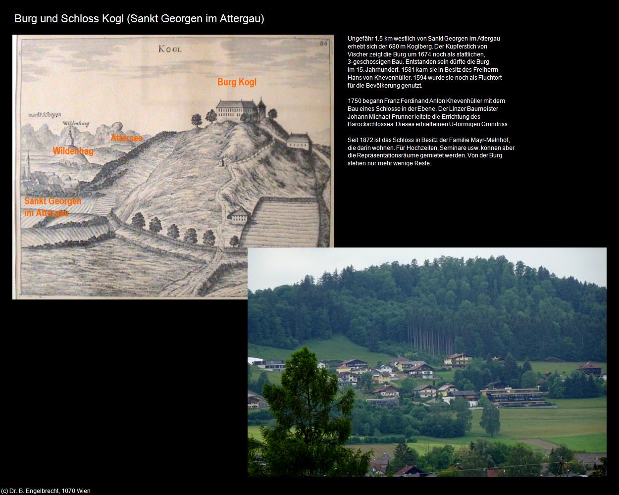 Burg und Schloss Kogl (Sankt Georgen im Attergau) in Kulturatlas-OBERÖSTERREICH