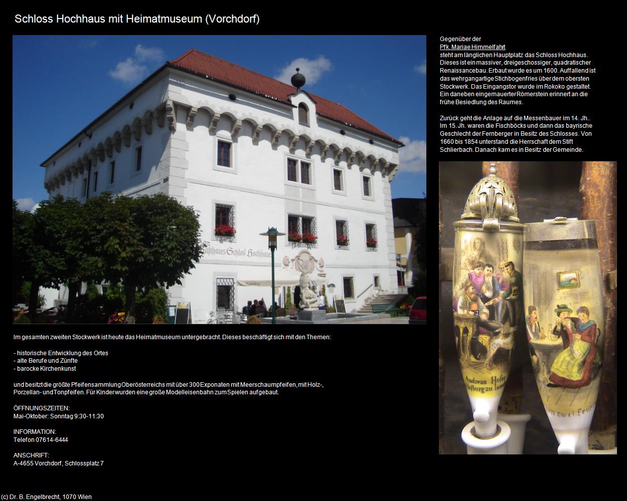 Schloss Hochhaus mit Heimatmuseum (Vorchdorf) in Kulturatlas-OBERÖSTERREICH(c)B.Engelbrecht